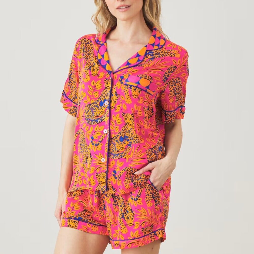 Printfresh Eco Satin Short Pajama Set